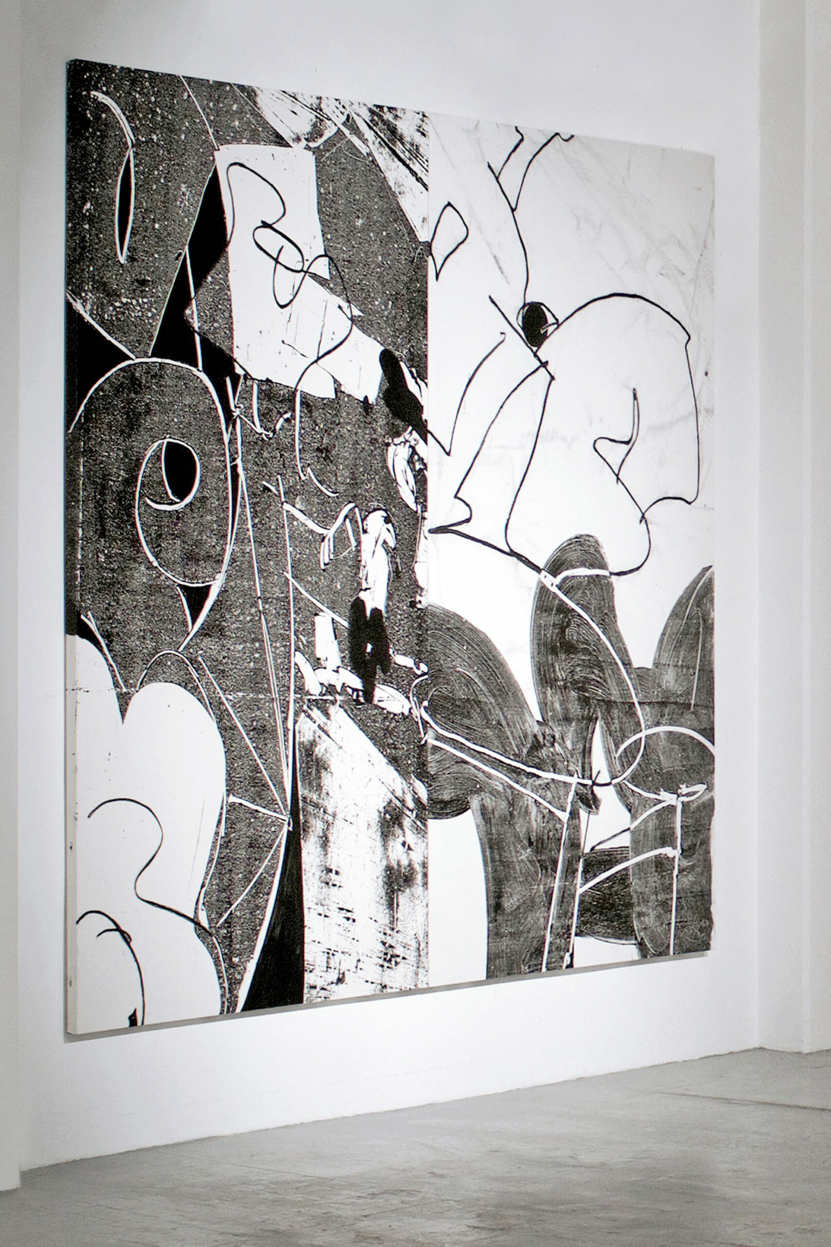 Antonin Hako, «Zénith» – Acrylique, huile et spray sur toile, 200 × 295  × 4,5 cm